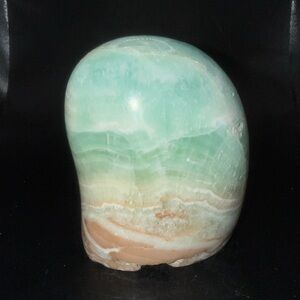 Caribbean Calcite Freeform 432g Blue Aragonite Calcite Tower Ocean Stone